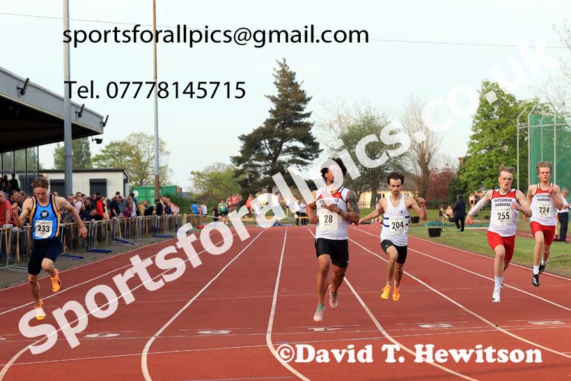 The 150 metres, 2025 NEGP No. 1, Monkton Stadium, Jarrow. Photo: David T. Hewitson/Sports for All Pics